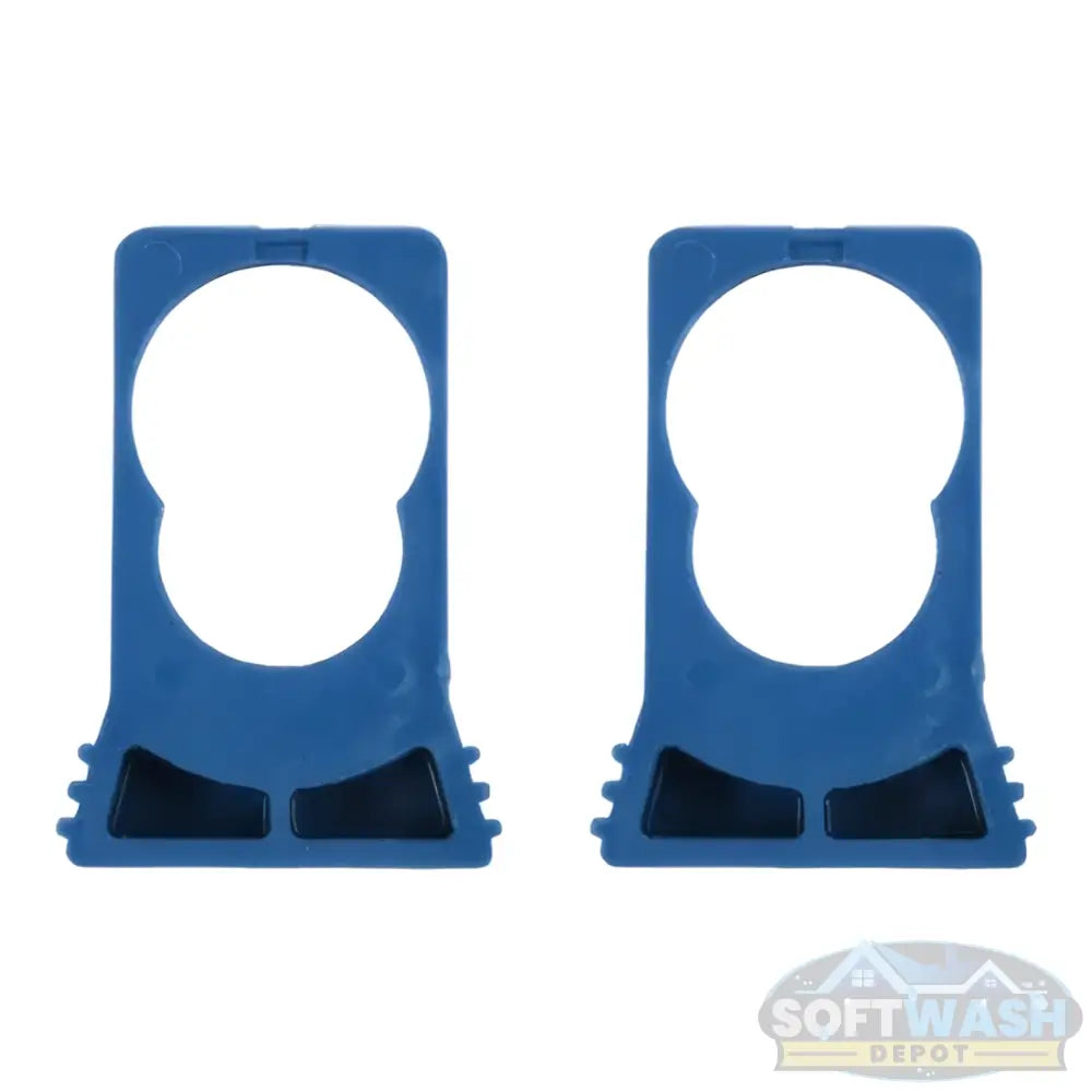 FloJet Kit Slide Clips for 6PM Pump - durable blue plastic mounting clips for securing FloJet 6PM diaphragm pumps, designed for quick installation and easy pump removal - Soft Wash Depot.