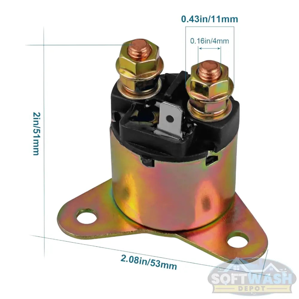 GX390 starter solenoid relay for Predator 420cc and Honda GX240 GX270 GX340 GX390 engines. - Soft Wash Depot