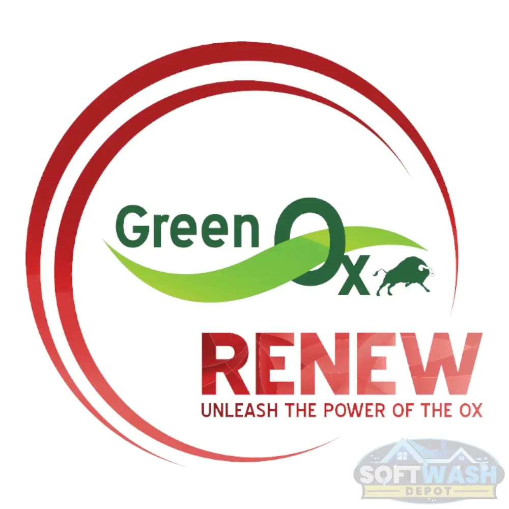 Green Ox Renew 1-gallon eco-friendly soft wash and stain remover.