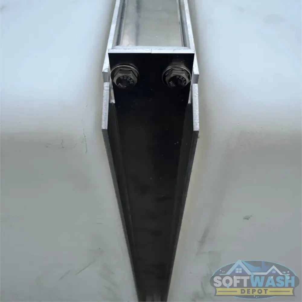 100 Gallon Vertical Poly Tank with Aluminum Mounting Bands - durable chemical storage tank for soft wash and pressure washing systems. - Soft Wash Depot