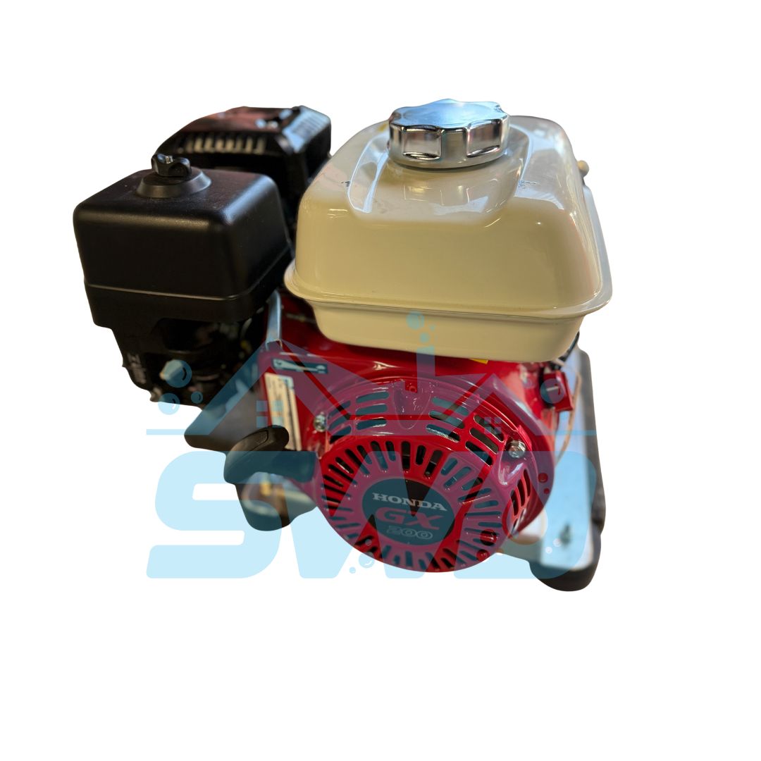 AR 60 soft wash skid with Honda GX200 engine featuring Annovi Reverberi AR45LFP pump, stainless steel skid plate, and high-flow 15 GPM soft wash system for professional cleaning applications. - Soft Wash Depot