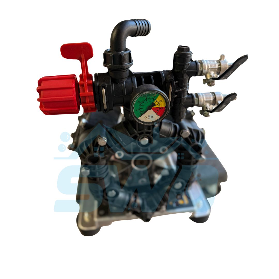 AR 60 soft wash skid with Honda GX200 engine featuring Annovi Reverberi AR45LFP pump, stainless steel skid plate, and high-flow 15 GPM soft wash system for professional cleaning applications. - Soft Wash Depot