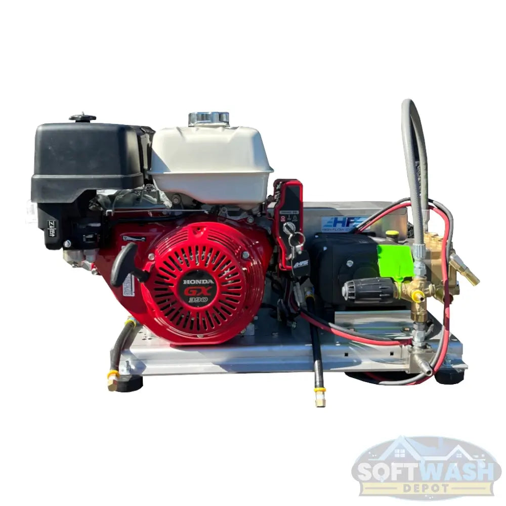 Honda GX390 Belt Drive w/ 5.5 gpm 3,000 PSI General Pump on Skid