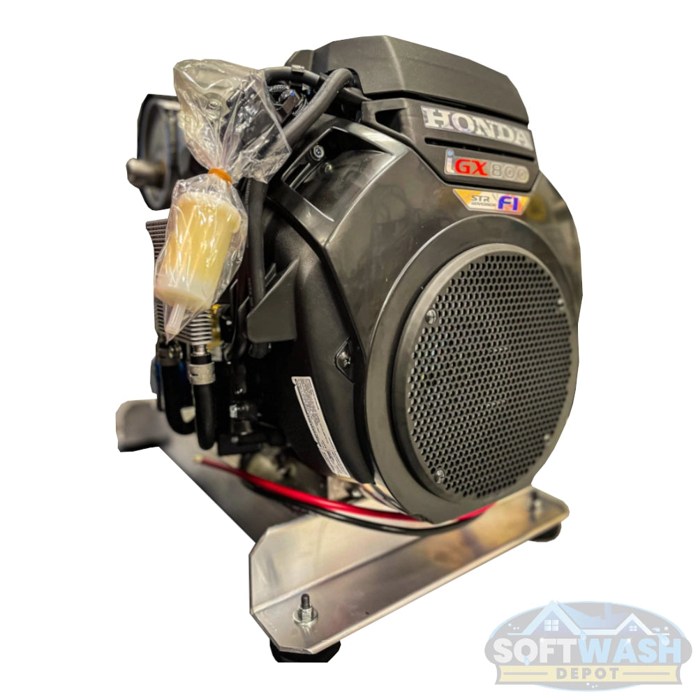 Honda iGX800 engine with gear drive and General Pump, 12 GPM 2500 PSI soft wash and pressure washer system for commercial and industrial cleaning applications. - Soft Wash Depot