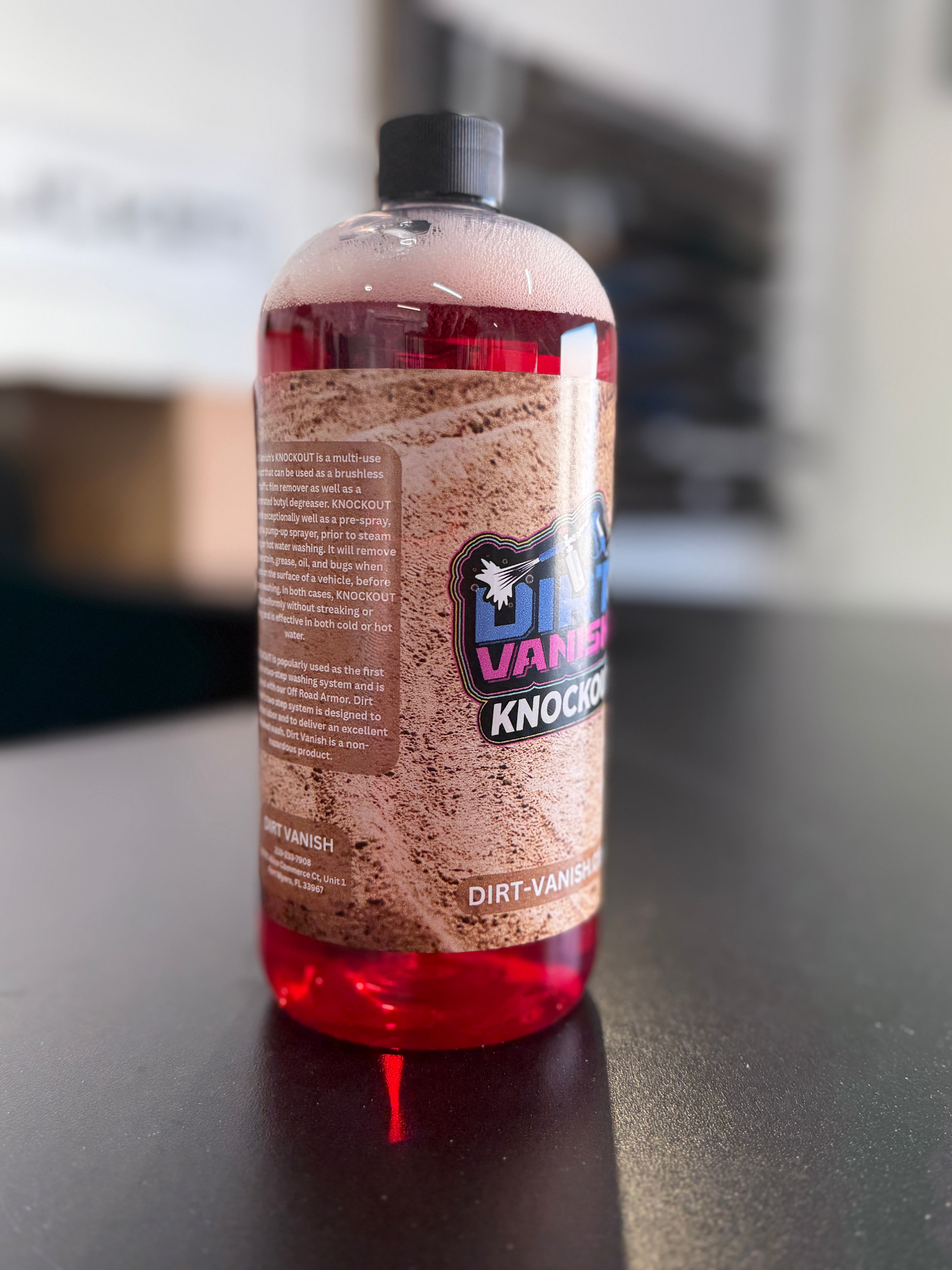Dirt Vanish’s Knockout – High-Foaming Off-Road Cleaner 32oz Bottle
