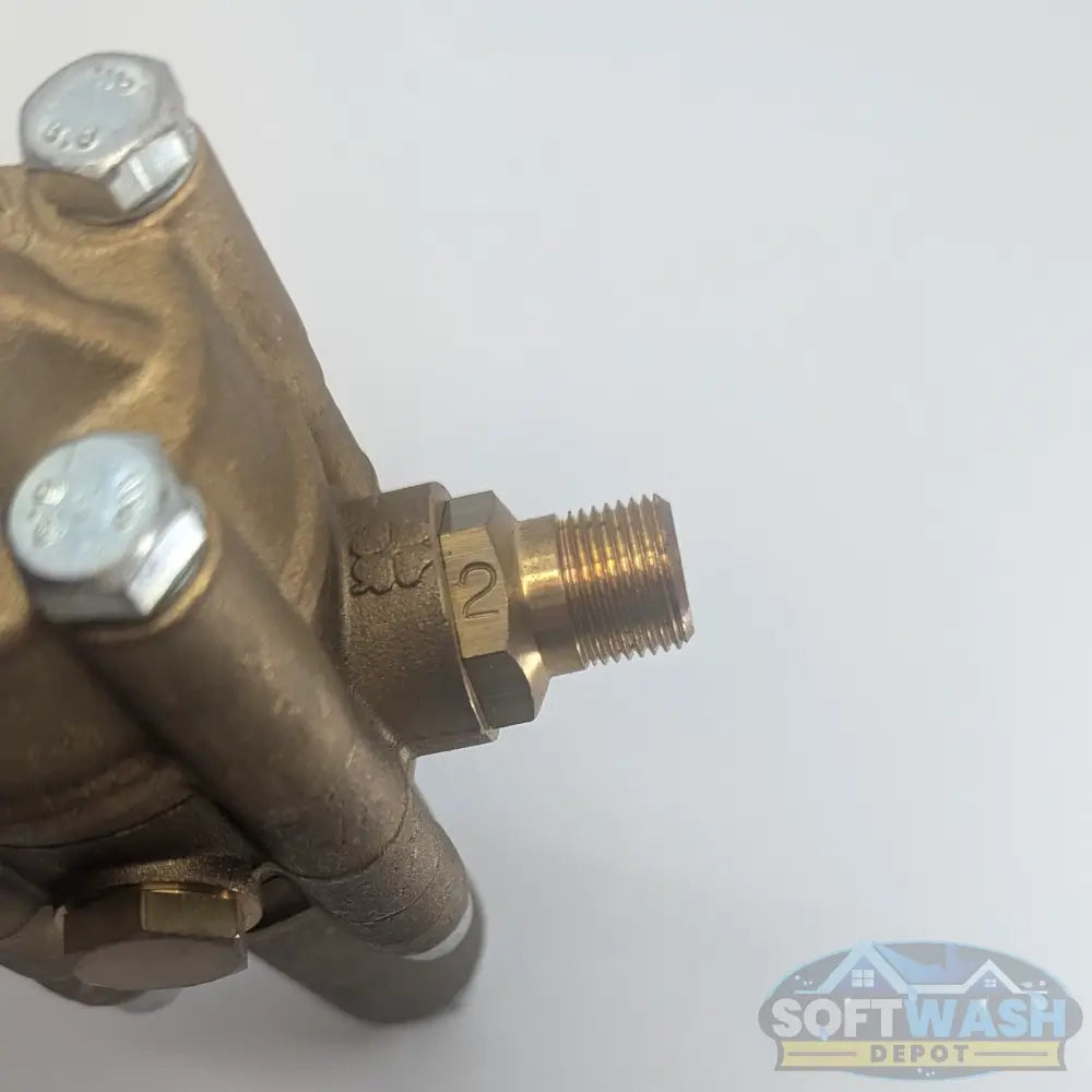 K7.2 unloader valve for pressure washers – 4.2 to 6.6 GPM, 3500 PSI brass pressure regulator. - Soft Wash Depot