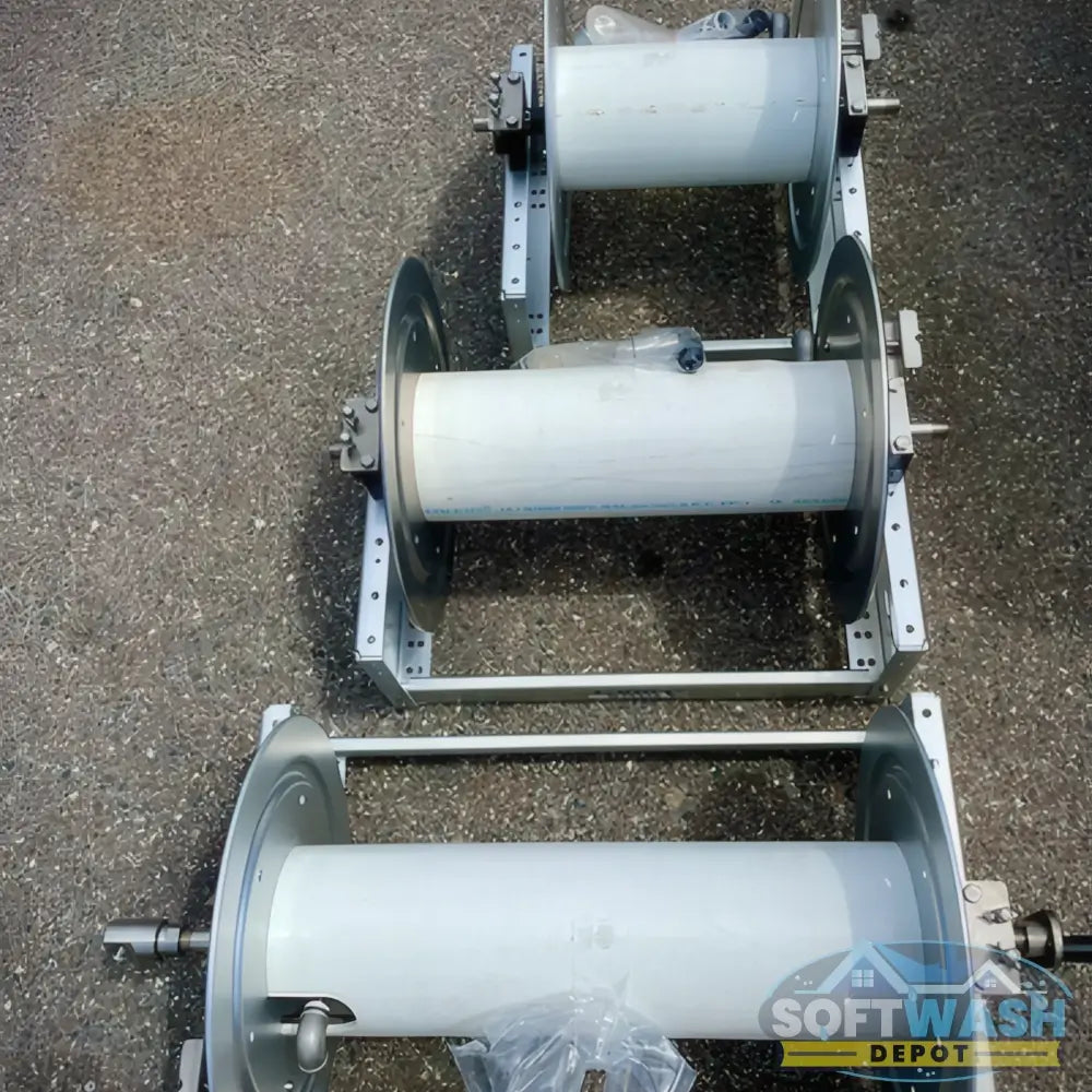 Kings Hose Reel 12in Aluminum Manual Hose Reel w/ SS 1/2" Manifold