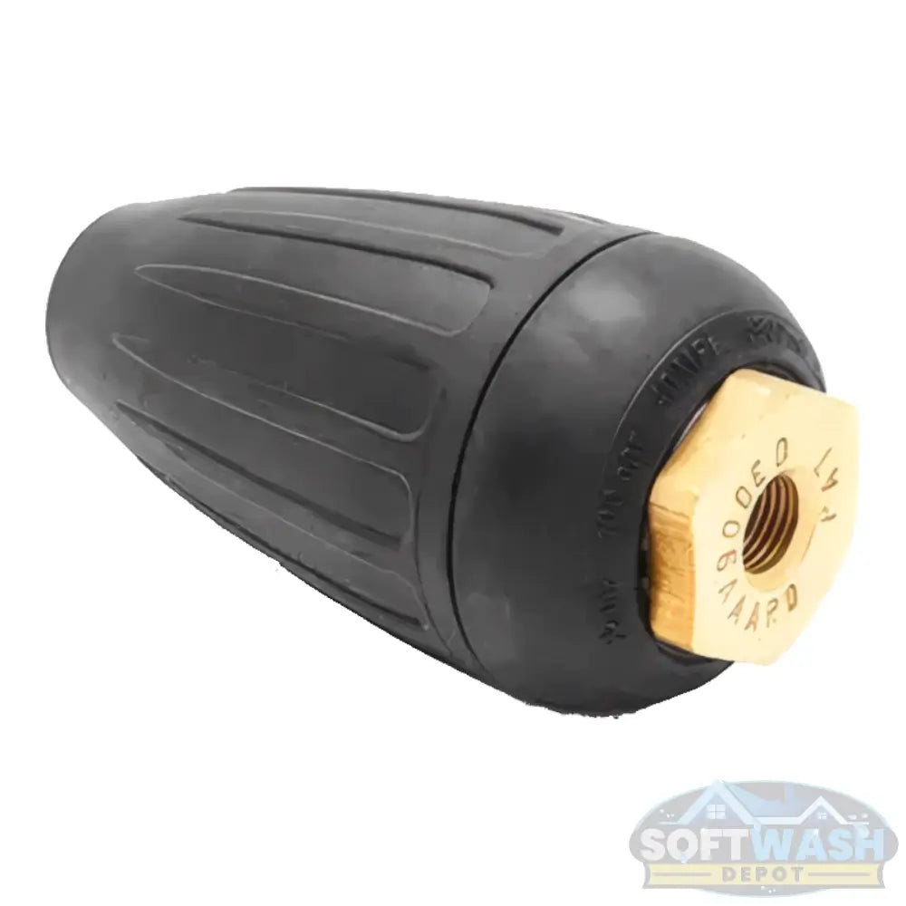 MTM Hydro Rotojet Turbo Nozzle - high-pressure rotating nozzle designed for powerful cleaning action, delivering concentrated spray for removing tough grime and debris - Soft Wash Depot.