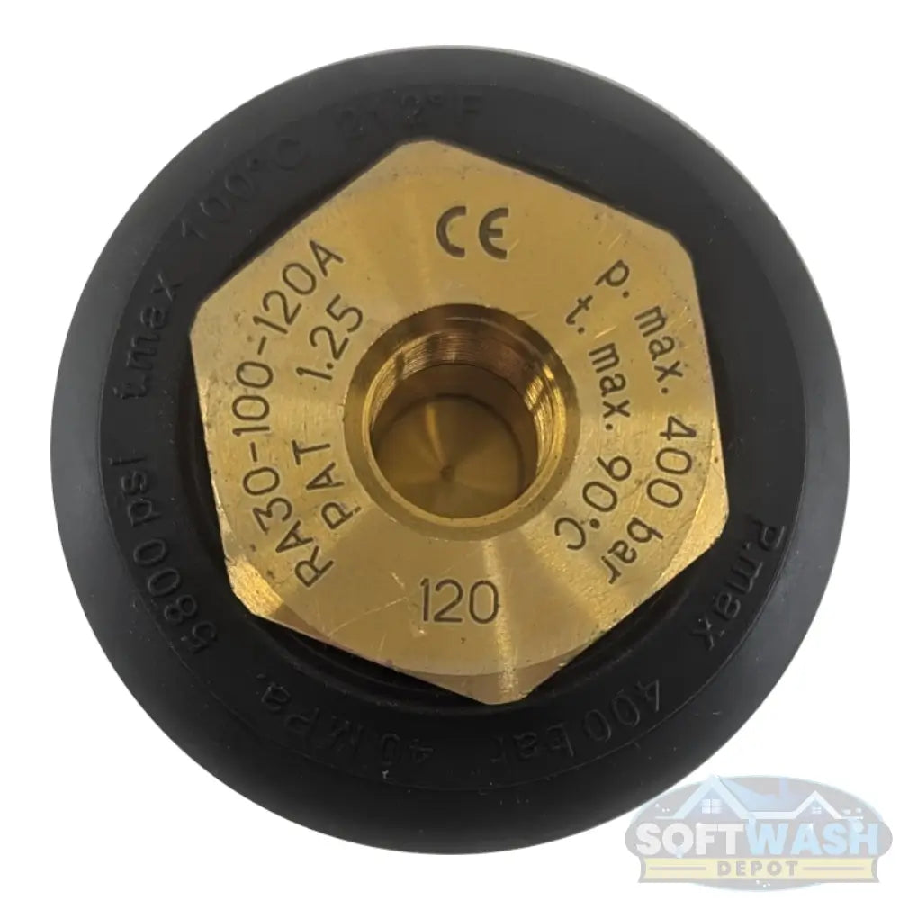 MTM Hydro Rotojet Turbo Nozzle - high-pressure rotating nozzle designed for powerful cleaning action, delivering concentrated spray for removing tough grime and debris. - Soft Wash Depot