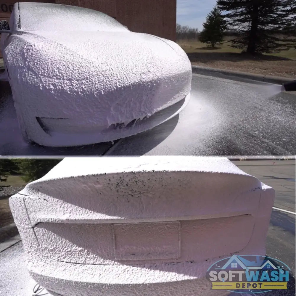 Magnum28 Foam Cannon Kit with stand-up bottle and trigger spray gun, designed for professional-grade foaming applications and pressure washing - Soft Wash Depot.