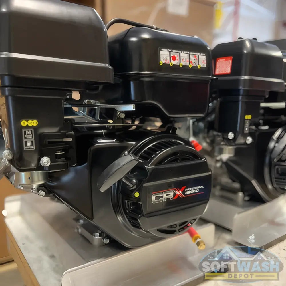 Manatee gear-drive 5.5 GPM 3000 PSI pressure washer with CRX420 engine and General Pump mounted on aluminum skid. - Soft Wash Depot