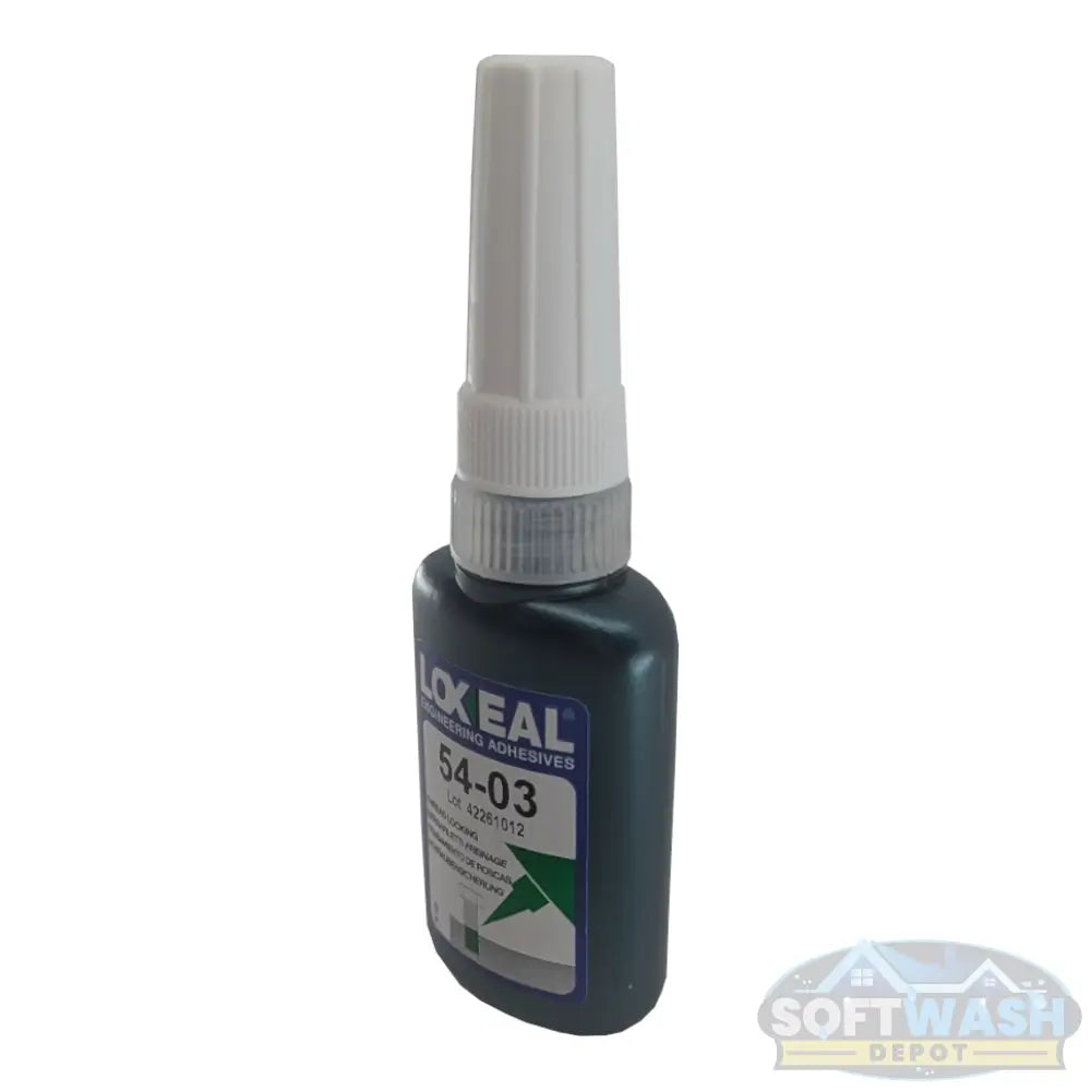 Loxeal thread lock 10ml bottle, high-strength adhesive for securing bolts, fittings, and threaded connections in pressure washing and soft wash systems. - Soft Wash Depot