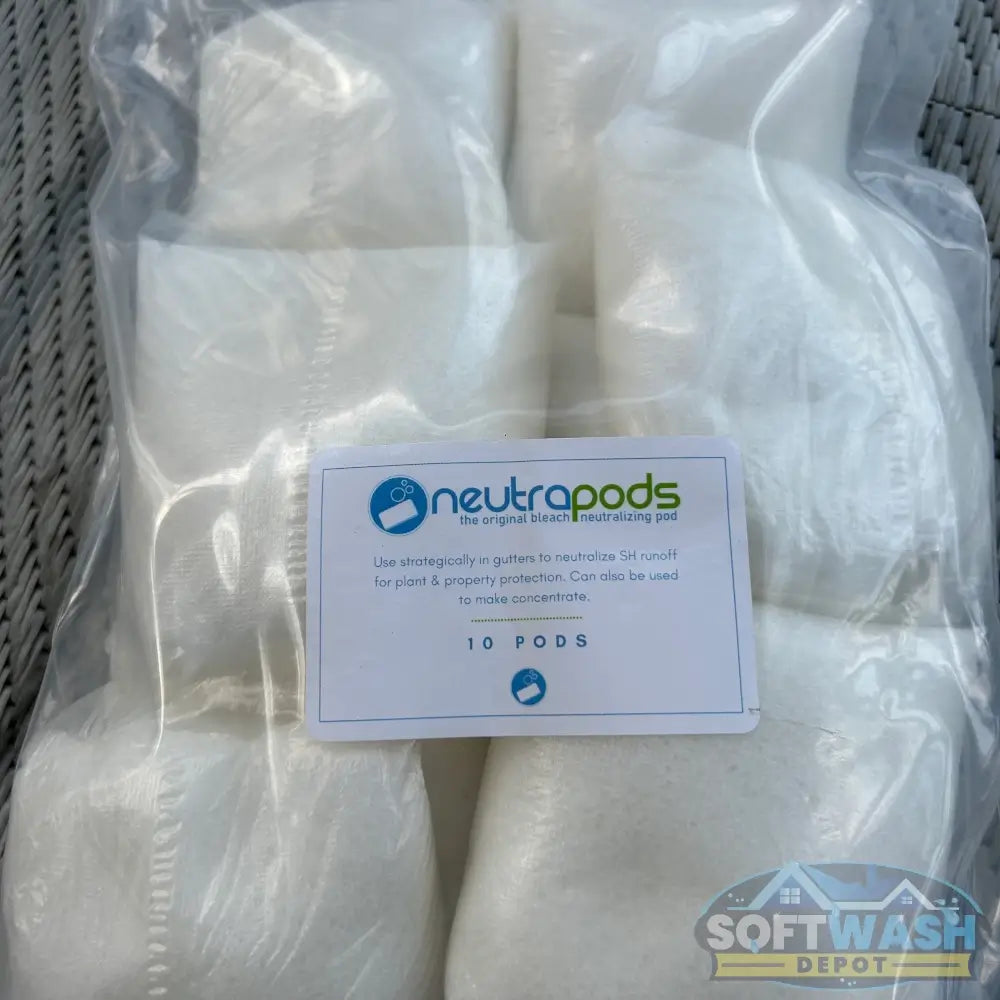 NeutraPod The Original Bleach Neutralizer 8oz - concentrated bleach neutralizing powder designed for soft washing and plant protection. Safely neutralizes chlorine runoff to protect landscaping, gutters, and property surfaces. - Soft Wash Depot