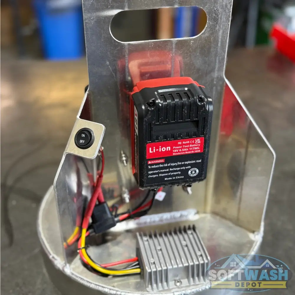 Paver Sealing Aluminum Cordless 12V Bucket Spraying Kit - Soft Wash Depot.