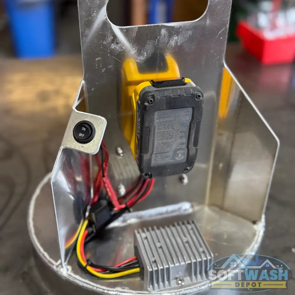 Paver Sealing Aluminum Cordless 12V Bucket Spraying Kit - Soft Wash Depot.