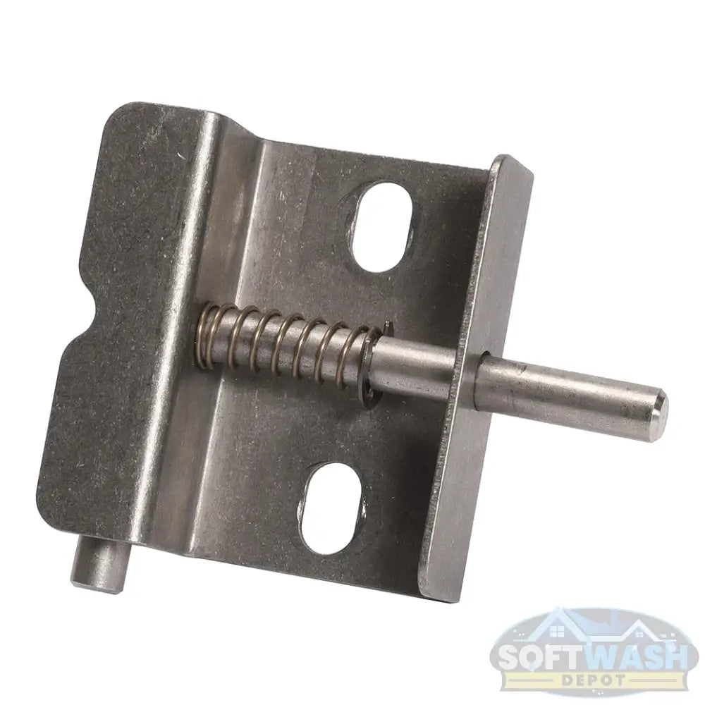 Pinlock Assembly for Titan and Kings Hose Reels - stainless steel locking pin mechanism with spring tension for secure hose reel positioning and easy release - Soft Wash Depot.