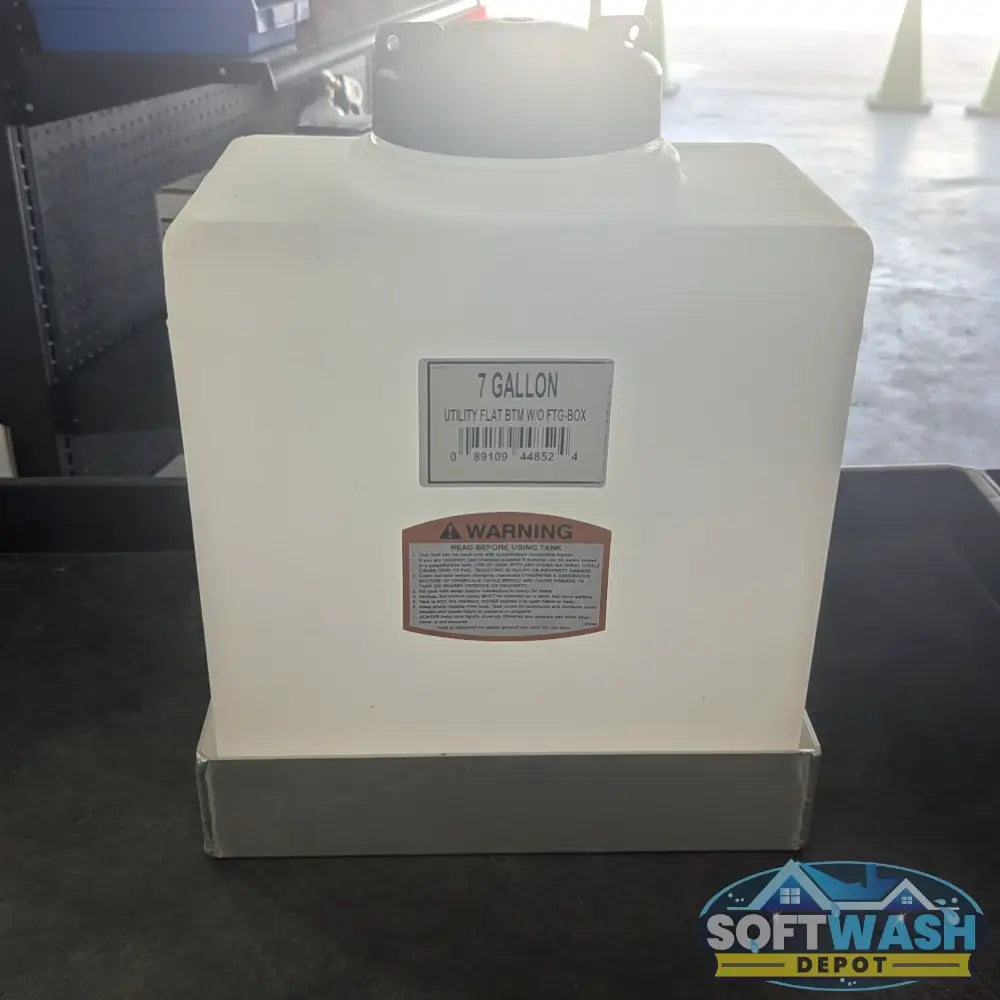 Heavy-duty aluminum soap tank holder bracket for pressure washing and soft wash rigs. Made in the USA. - Soft Wash Depot