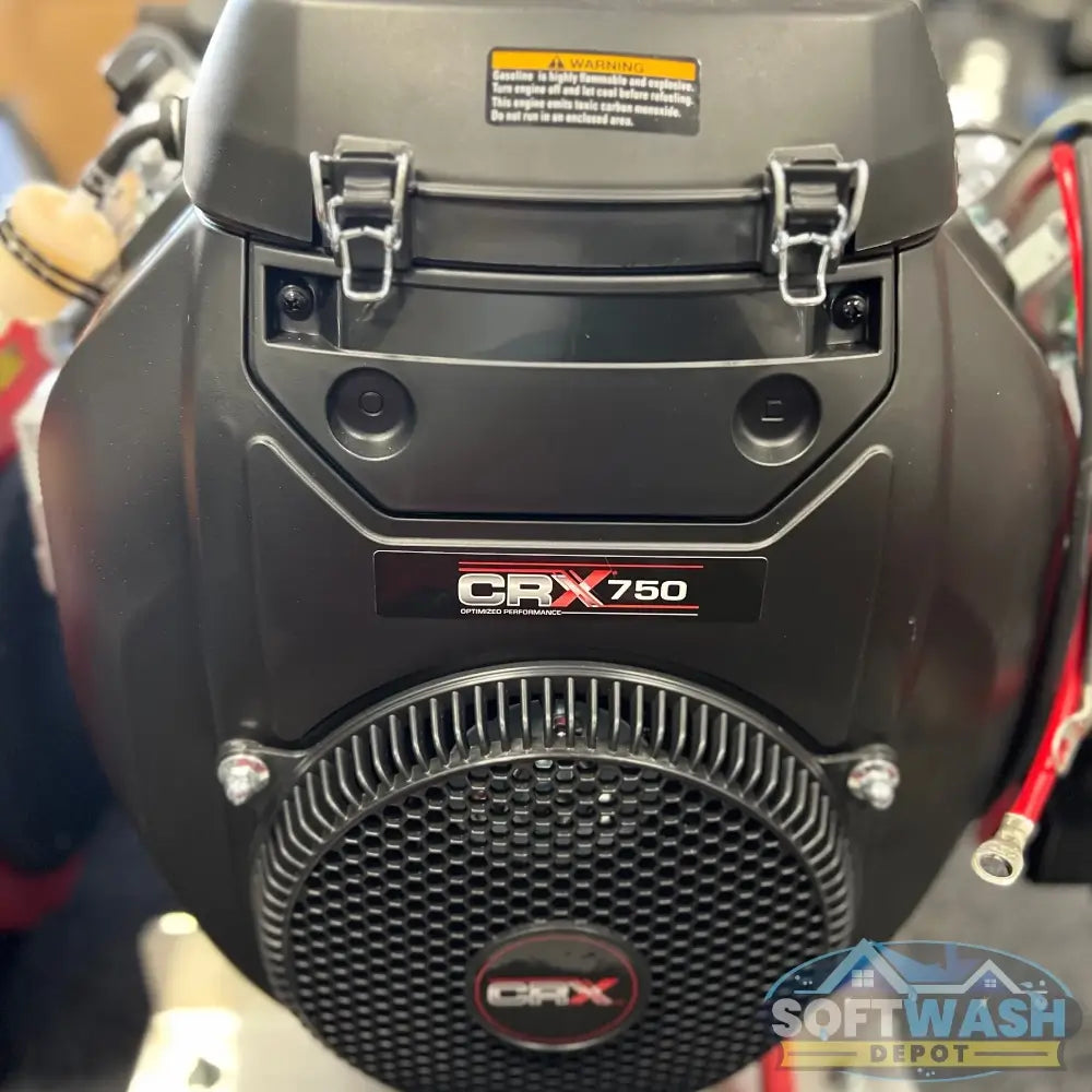 Professional Soft Wash Depot MGD-8040CG pressure washer featuring a CRX 750cc commercial engine, General Pump TSF2021, gear drive system, and 8 GPM at 4,000 PSI cleaning performance. - Soft Wash Depot