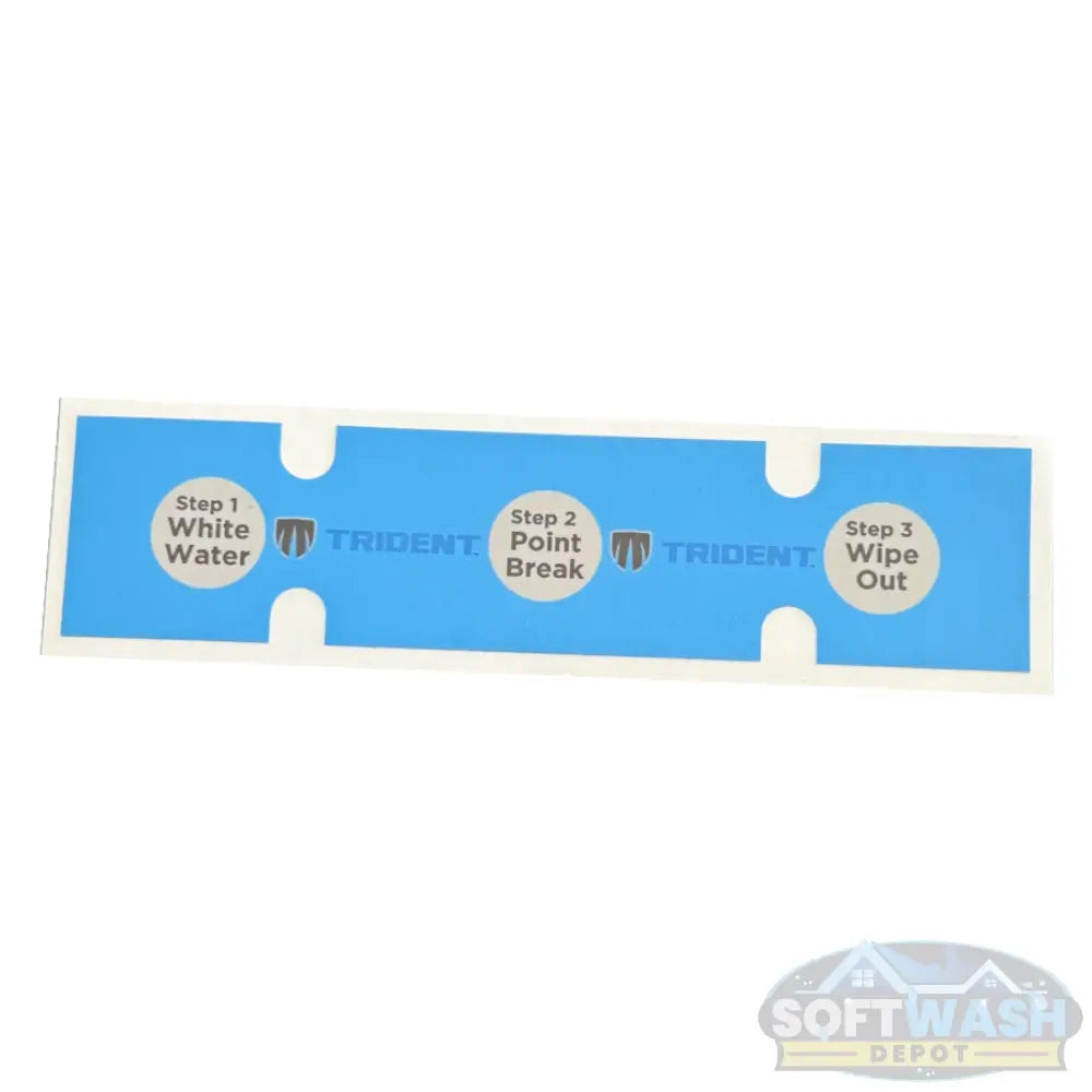 Soft Wash Depot Soft Wash Mixing Manifolds, Valves & Downstream Manifold Replacement Stickers - Replacement label set for marking mix ratios and valve settings on soft wash systems - Soft Wash Depot.