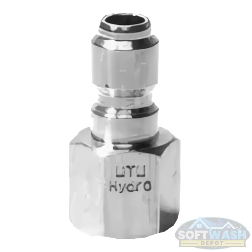 Stainless Steel 1/4" Quick Connect Plug x 1/4" FPT
