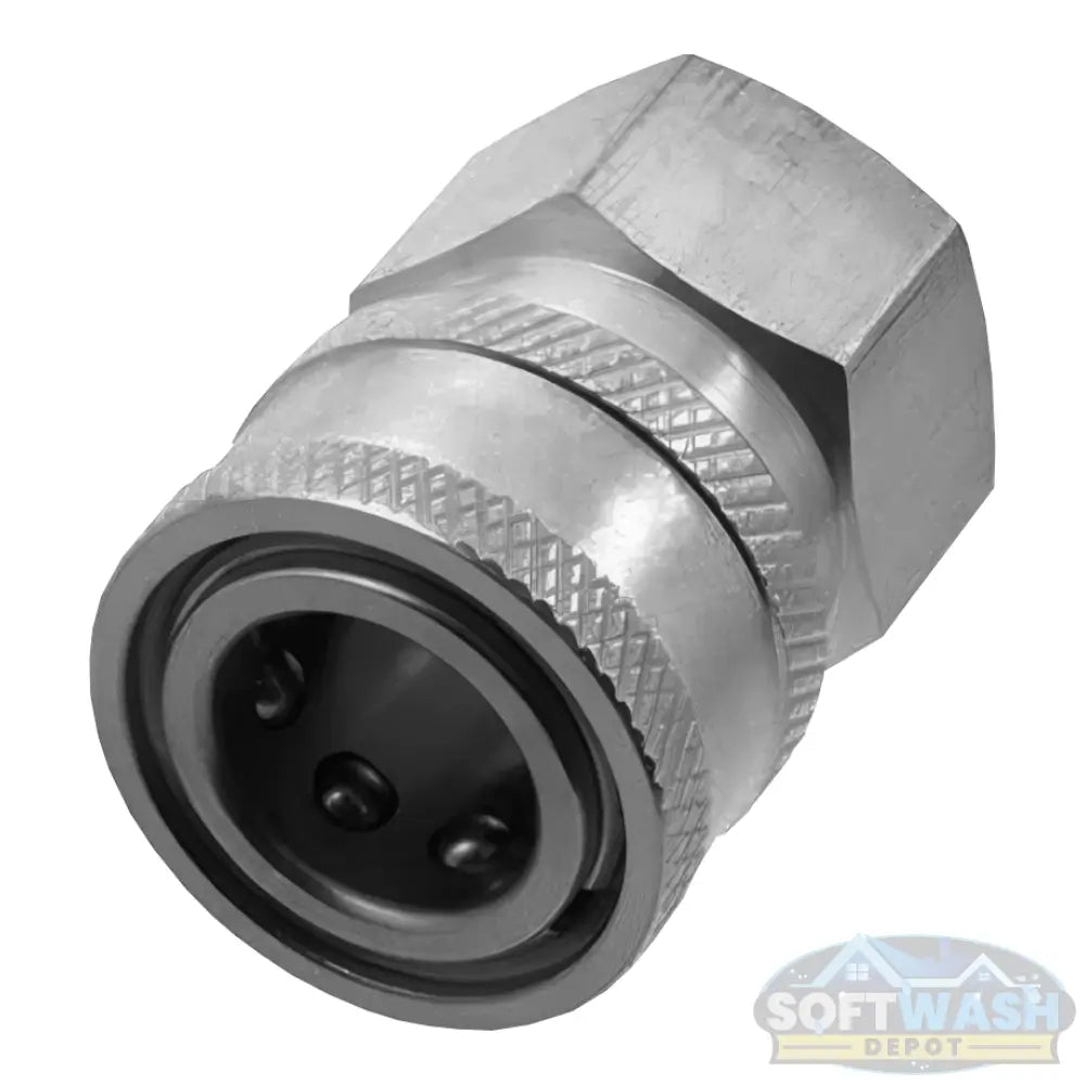 Stainless Steel 3/8" Quick Connect Socket x 3/8" FPT