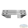 Stainless steel hose reel stack kit with hardware for mounting and stacking reels.