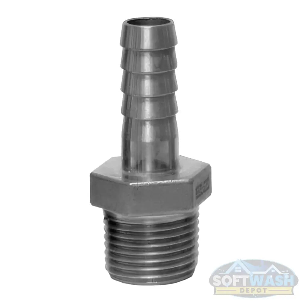 Stainless Steel MPT x Hose Barb Fittings