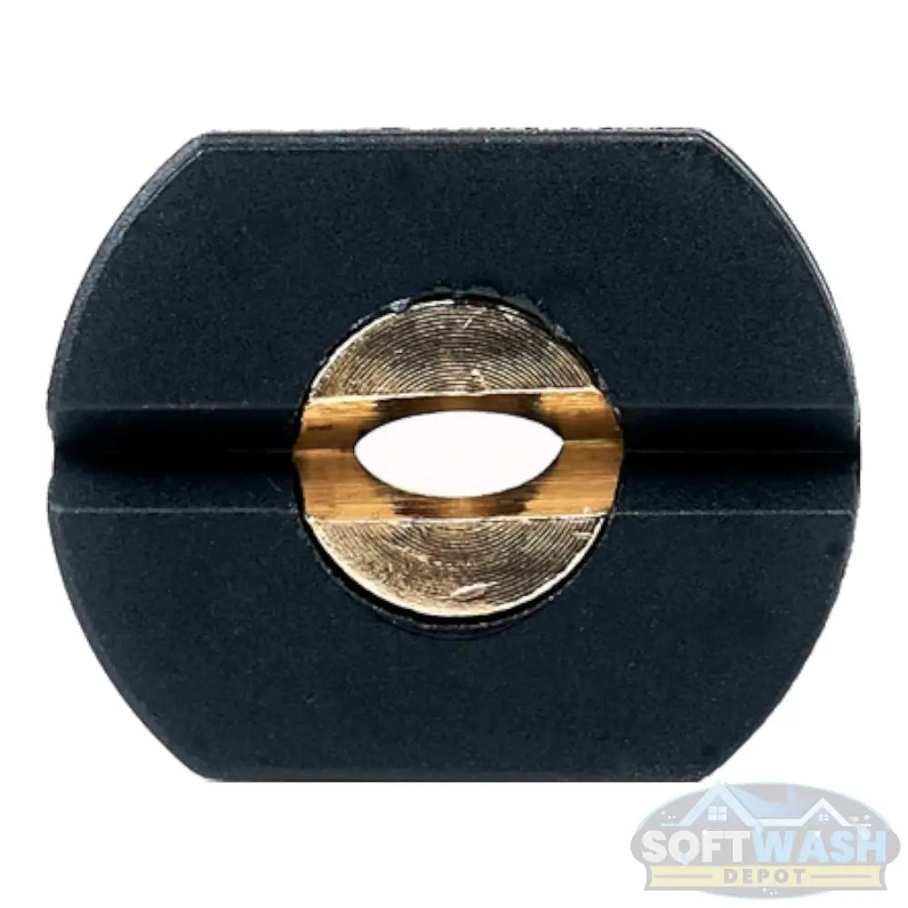 Heavy-duty pressure washer nozzle available in multiple spray angles: 0°, 15°, 25°, 40°, and Soap Nozzle. Designed for quick-connect fittings - Soft Wash Depot.