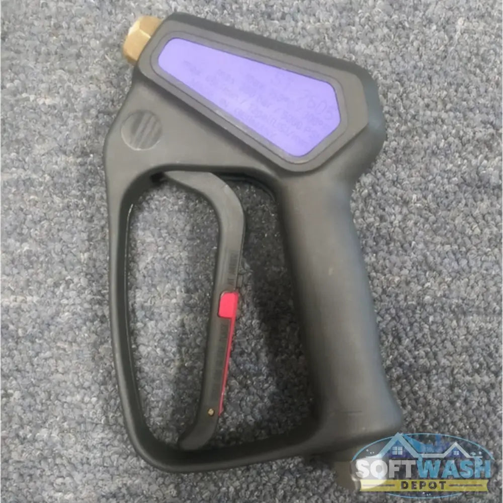 Suttner ST-2605 high-pressure spray gun rated 5,000 PSI and 12 GPM with ergonomic trigger handle. - Soft Wash Depot