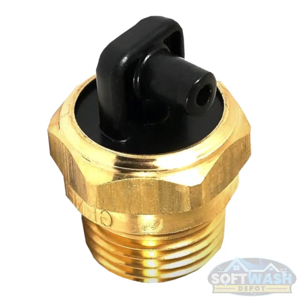 Thermal Relief Valve 145°F - General Pump compact brass valve designed to prevent overheating by releasing hot water from pressure washer pumps - Soft Wash Depot.