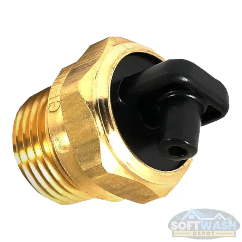 Thermal Relief Valve 145°F - General Pump compact brass valve designed to prevent overheating by releasing hot water from pressure washer pumps - Soft Wash Depot.