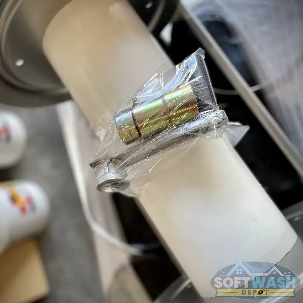 Titan 18-inch Full Frame Aluminum Manual Hose Reel with 1-inch Manifold - durable lightweight hose reel for soft wash and pressure washing setups - Soft Wash Depot.