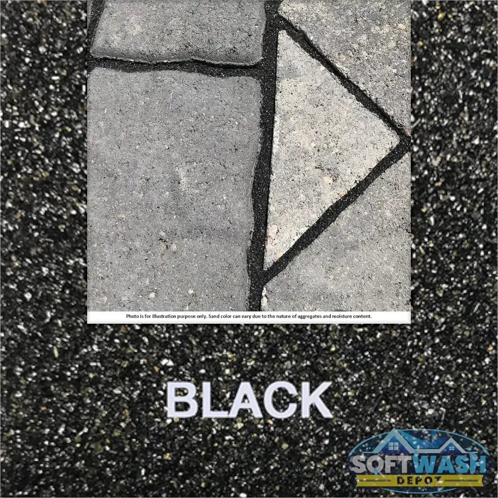 Trident Joint Sand for Segmental Pavement - 50 lb bag of washed, screened, and dried paver joint sand meeting ASTM C-144 standard, ideal for use with Surebond stabilizing sealers - available in Tan, Gray, Fieldstone, Platinum, Black, and Pearl - Soft Wash Depot product photo.