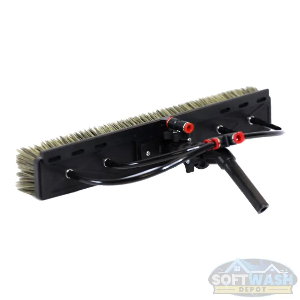 Tucker Alpha Honey Badger XL 17-inch solar panel and window cleaning brush with rinse bar and swivel. - Soft Wash Depot