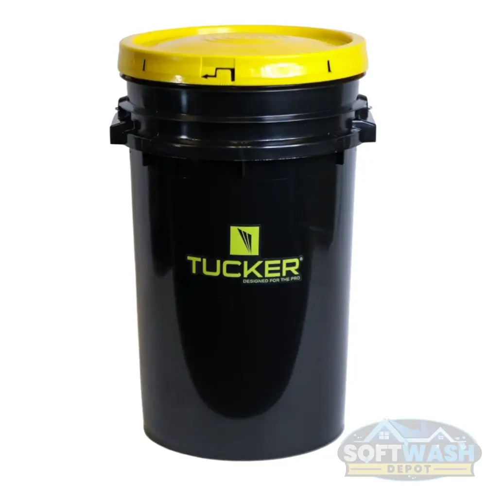 Tucker® DI Tank 1 Cubic Foot Kit - complete deionization system including DI tank, virgin resin bucket, brass fittings, TDS meter, and refill funnel - ideal for pure water window cleaning setups - Soft Wash Depot.