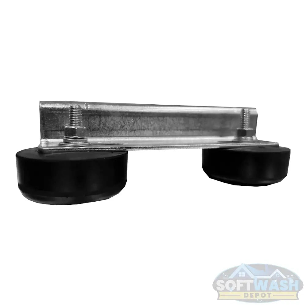 Universal pump support bracket with adjustable slots and rubber pads - Soft Wash Depot.