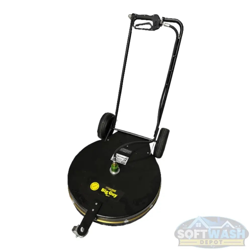 Whisper Wash “Big Guy” 28" surface cleaner with handle and wheels, heavy-duty pressure washing surface cleaner for large concrete and flatwork areas - Soft Wash Depot.