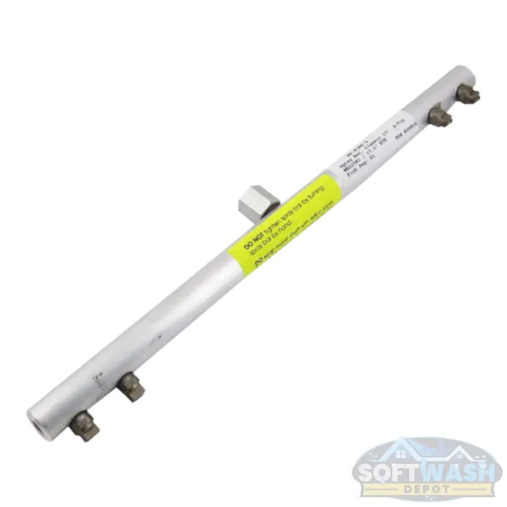 Whisper Wash Classic 19" Surface Cleaner Bar - stainless steel spray bar replacement for 19-inch Whisper Wash surface cleaners, designed for even pressure distribution and smooth operation - Soft Wash Depot.