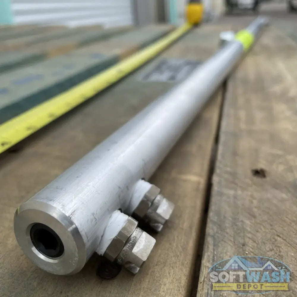 Whisper Wash Classic 19" Surface Cleaner Bar - stainless steel spray bar replacement for 19-inch Whisper Wash surface cleaners, designed for even pressure distribution and smooth operation - Soft Wash Depot.