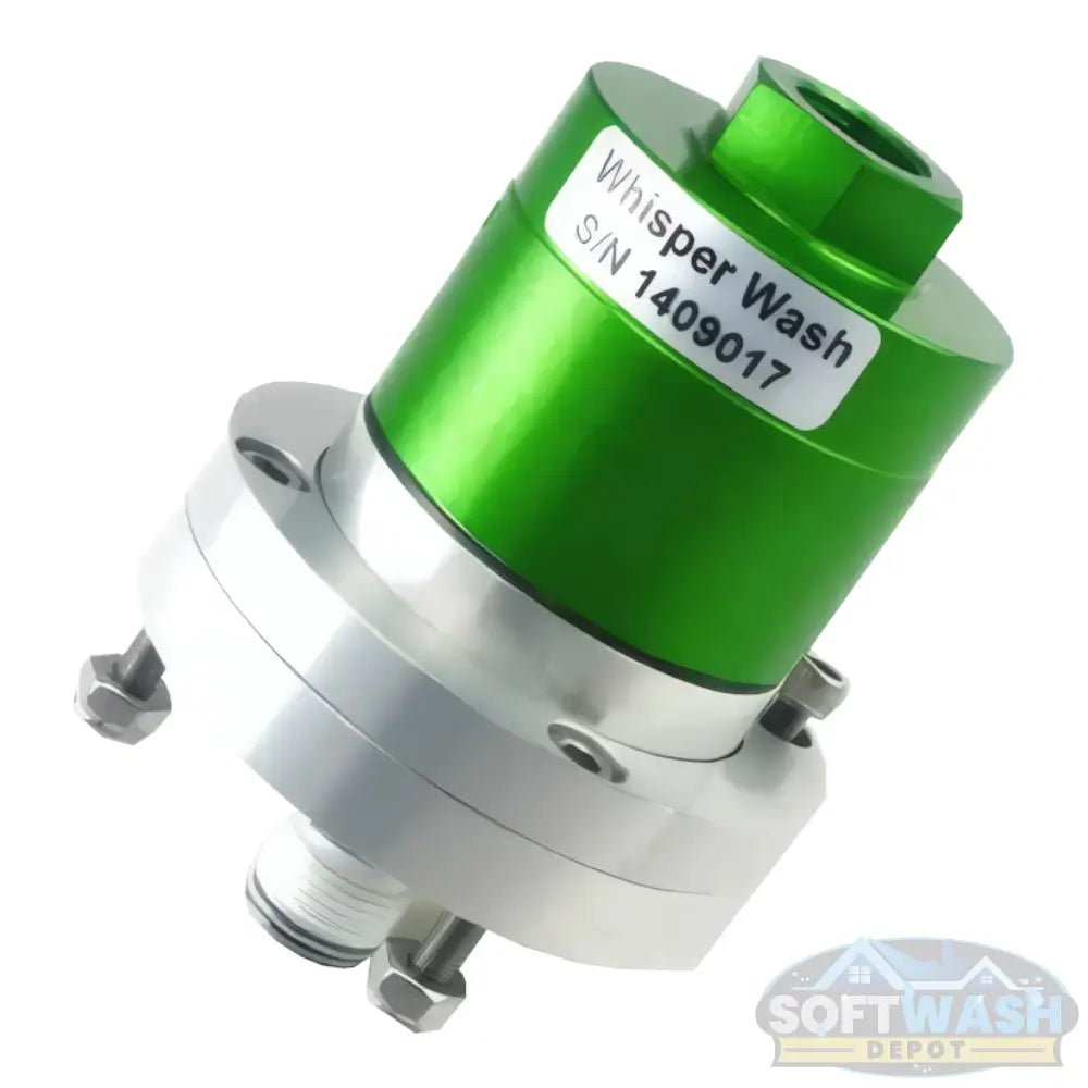 Whisper Wash Classic WW2000 surface cleaner with yellow 20-inch housing, dual-handle assembly, and high-pressure swivel connection for professional flat surface cleaning. - Soft Wash Depot