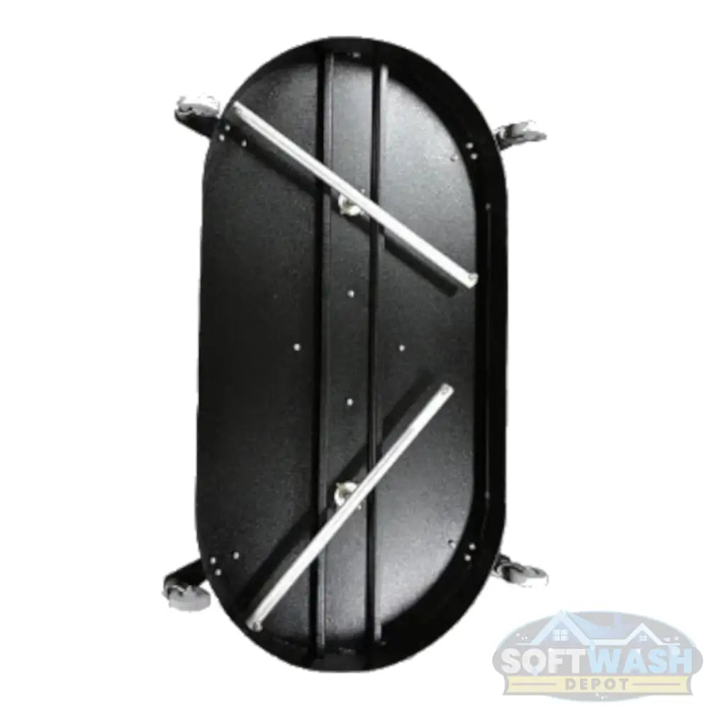 Whisper Wash Mini Mondo Force 31-inch Surface Cleaner - commercial-grade flat surface pressure washer with dual handles and swivel casters - Soft Wash Depot.