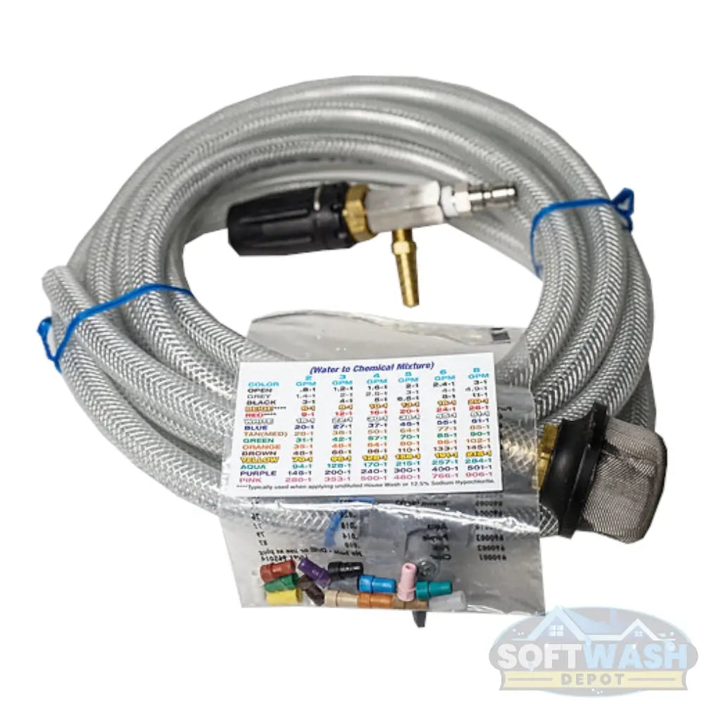 X-Jet M5 end-of-line injection system with twist nozzle for pressure washers in retail box. - Soft Wash Depot