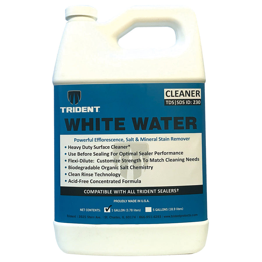 Trident | WHITE WATER Powerful Efflorescence, Salt & Mineral Stain Remover