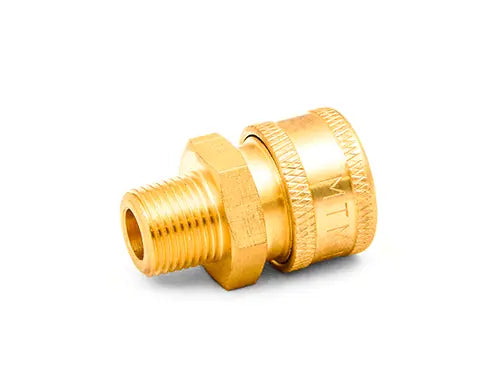 3/8" Brass QC Socket x 3/8" MPT
