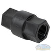 1/2" FNPT x 1/2" FNPT Polypropylene Check Valve w/FKM Seals | 1/3 PSI Cracking Pressure & Hastelloy Spring