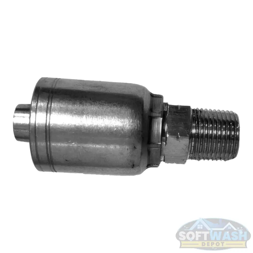 1/2" Hose x 3/8" M Pipe Solid Crimp
