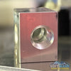 1/2 inch 3-way aluminum unloader bypass block with three NPT ports, precision machined in the USA for soft wash and pressure washing systems. - Soft Wash Depot