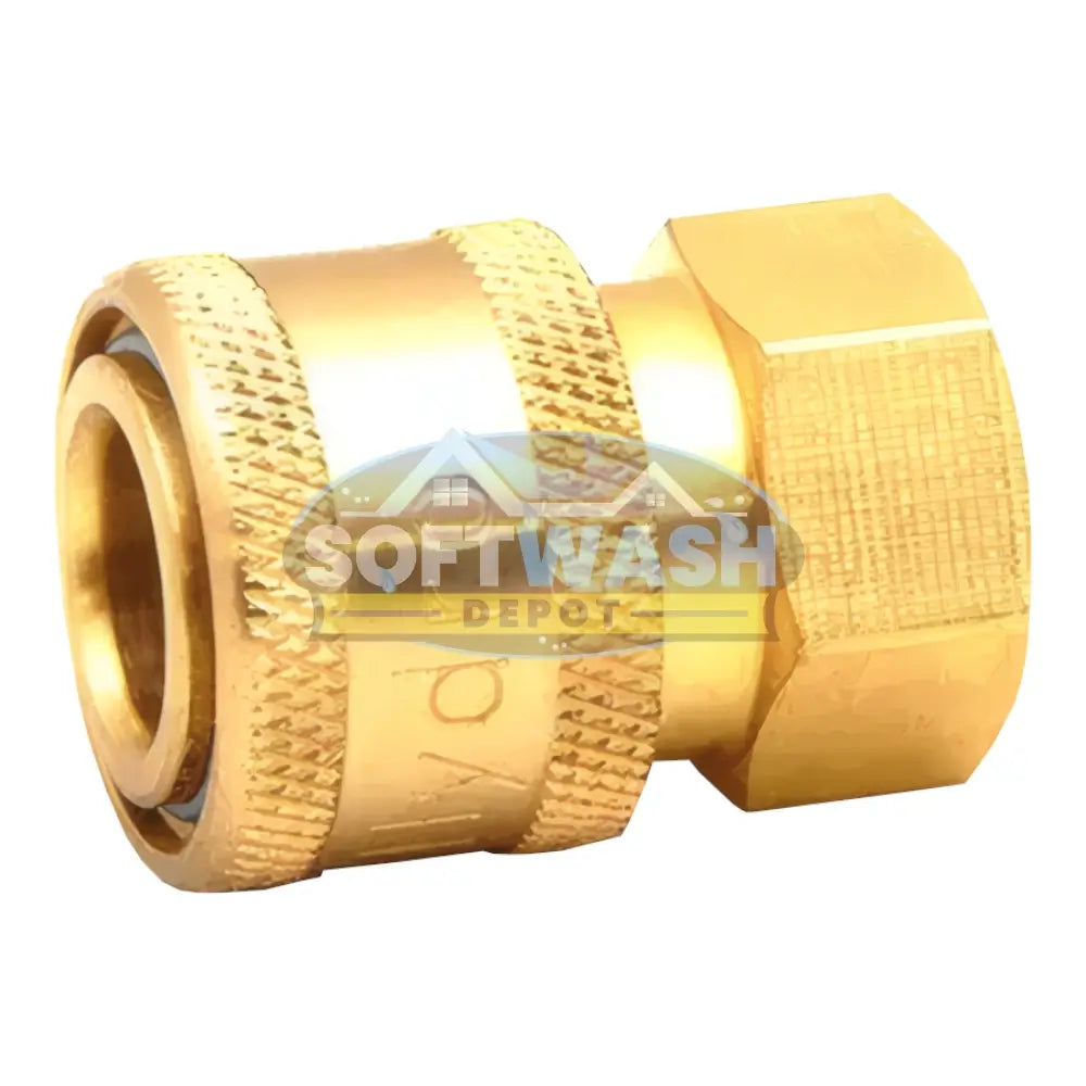 1/4" Brass QC Socket x 1/4" FPT