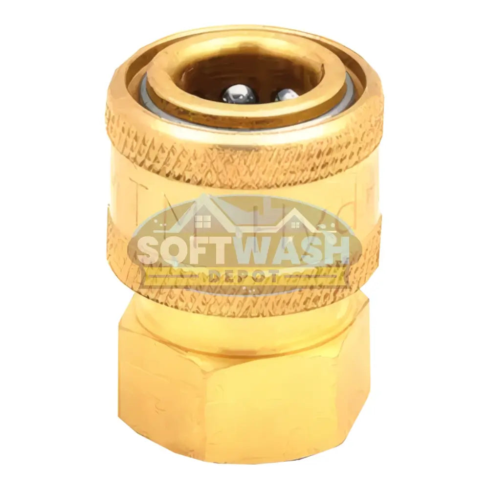 1/4" Brass QC Socket x 1/4" FPT