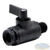 1/4" FNPT x 1/4" MNPT Series 226 Polypropylene Ball Valve with Viton™ Seals